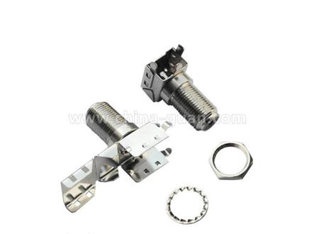 female right-angle bulkhead connector