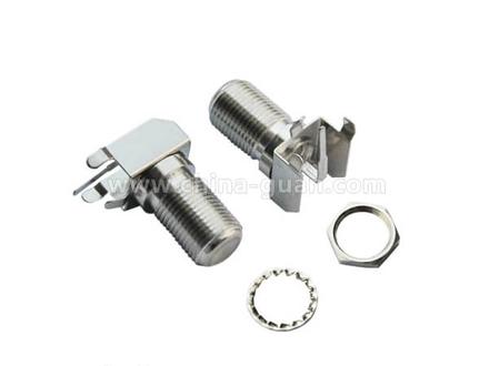 female right-angle bulkhead connector