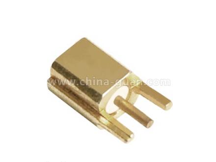 MCX female straight PCB mount connector