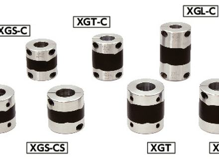 Flexible coupling - high damping rubber compact - screw &mdash; XGS-CS, XGS-15CS, XGS-19CS, XGS-25CS